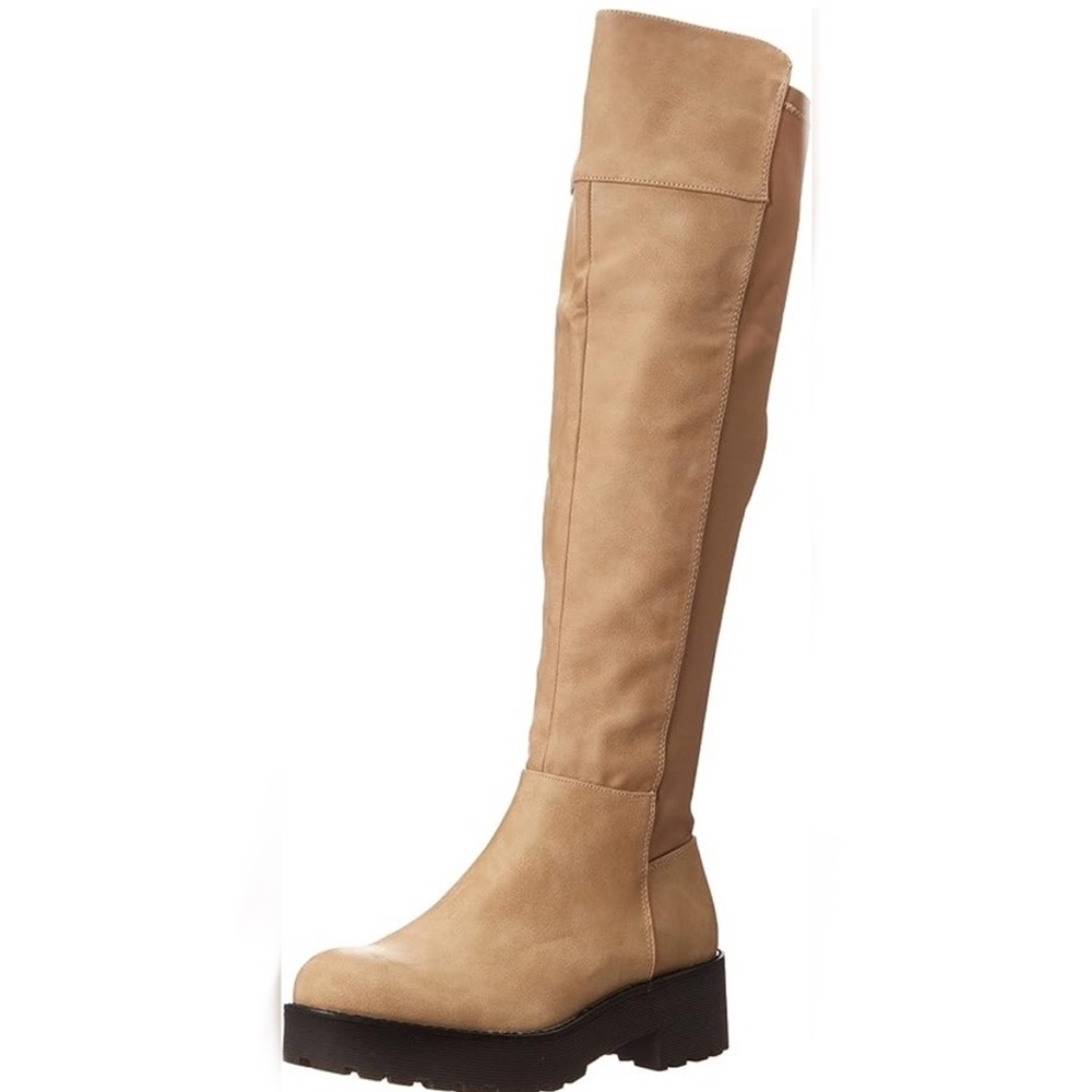 Dirty Laundry Women Tan Manifest Over the Knee Lug Sole Chunky Heel Boot Size 11 - Picture 11 of 11